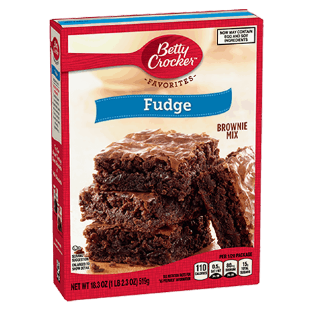 BETTY CROCKER BROWNIE MIX FUDGE 519G